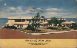 The Seacliff Motor Hotel, Laguna Beach, CA Postcard