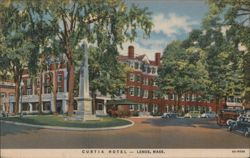 Curtis Hotel, Lenox, Mass. Postcard