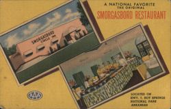 Smorgasbord Restaurant & Circle Inn, Hot Springs, AR Postcard