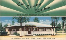 The Country Kitchen Restaurant - Pine Bluff, AR Postcard