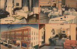 Mountain Inn Hotel Interior & Exterior, Fayetteville, AR Postcard