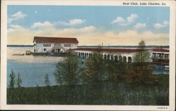 Boat Club, Lake Charles, LA Postcard