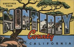 Greetings from Monterey County Postcard
