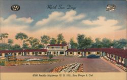 Motel San Diego Postcard