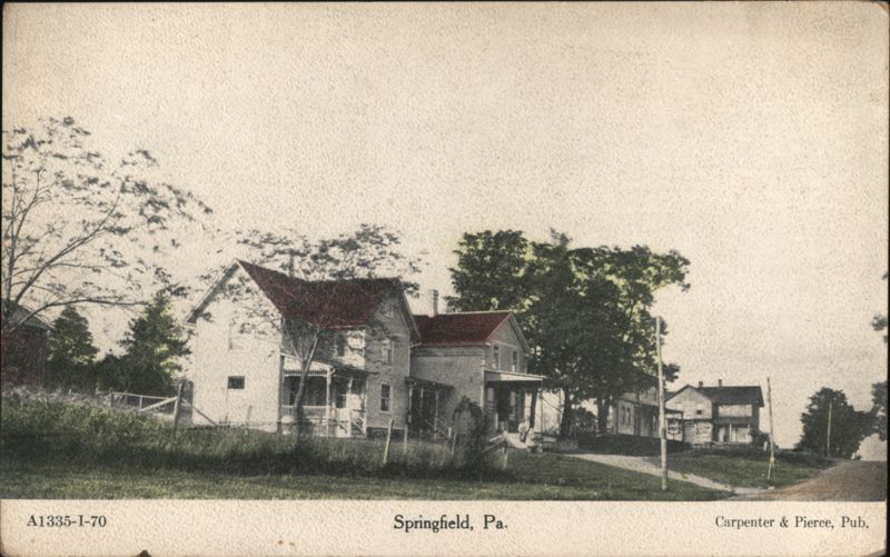 Houses and Landscape, Springfield, Pa. Pennsylvania