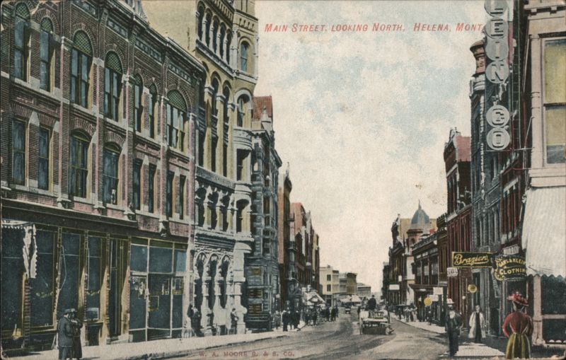 Main Street Looking North, Helena Montana