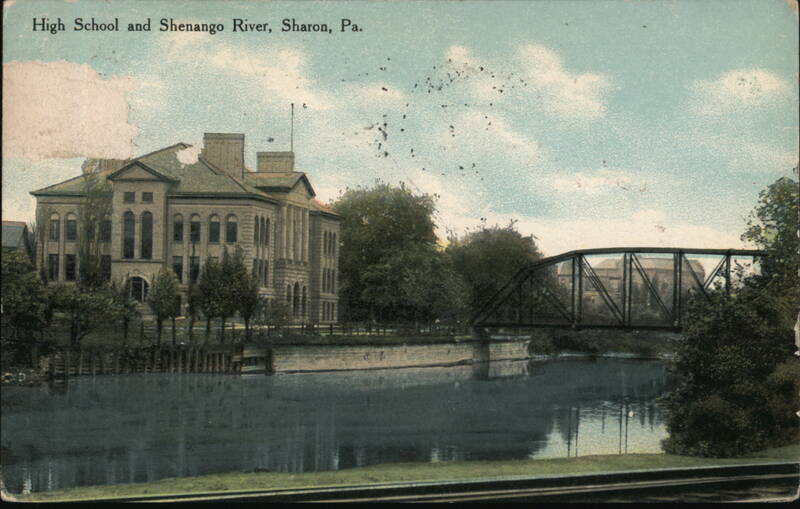 High School and Shenango River, Sharon, PA Pennsylvania