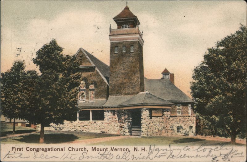 First Congregational Church, Mount Vernon, NH Mont Vernon New Hampshire