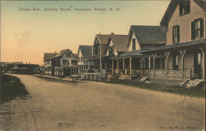 Ocean Avenue, looking South, Hampton Beach New Hampshire