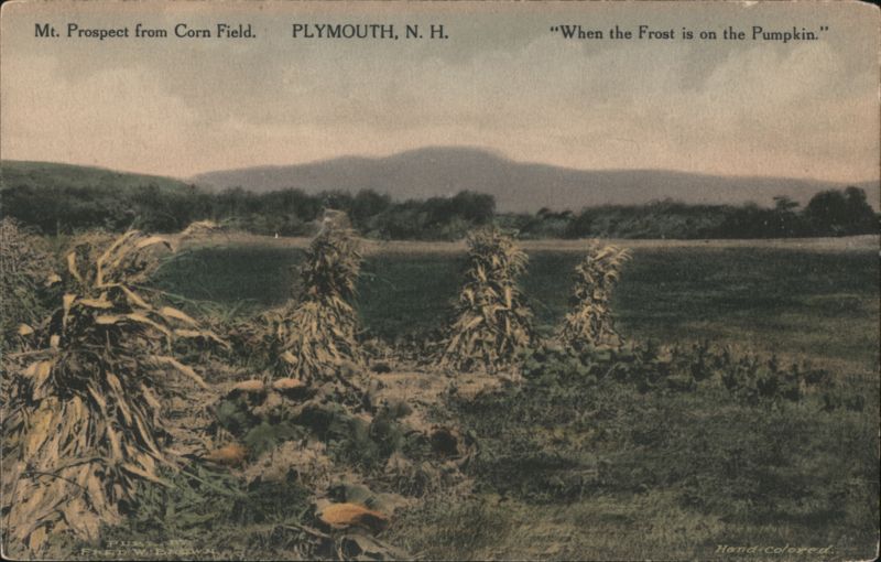 Mt. Prospect from Corn Field, Plymouth, NH New Hampshire