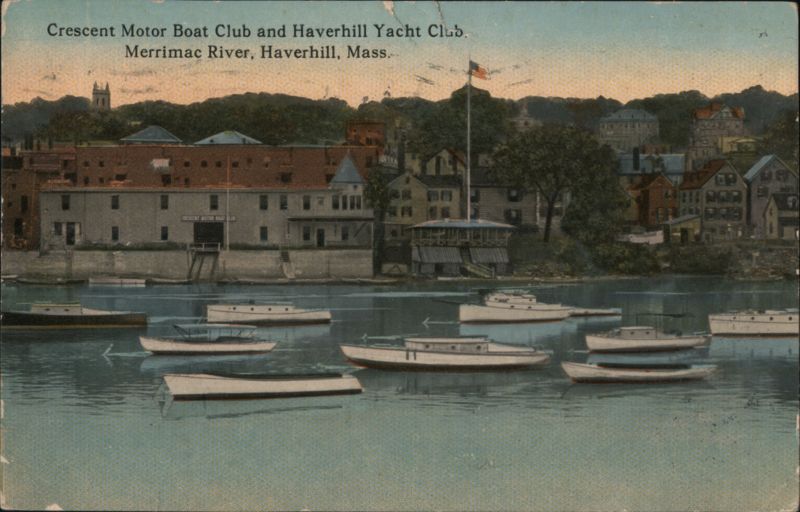 Crescent Motor Boat Club and Haverhill Yacht Club, Merrimac River Massachusetts