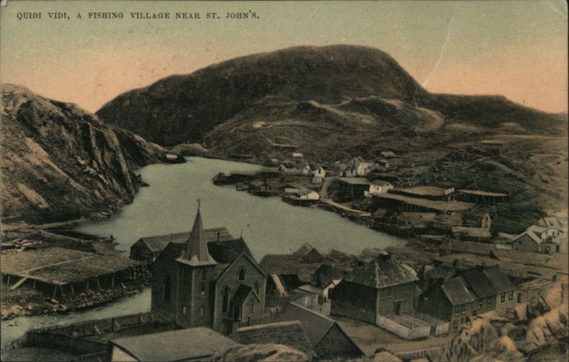 QUIDI VIDI, A FISHING VILLAGE NEAR ST. JOHN'S. NL Canada