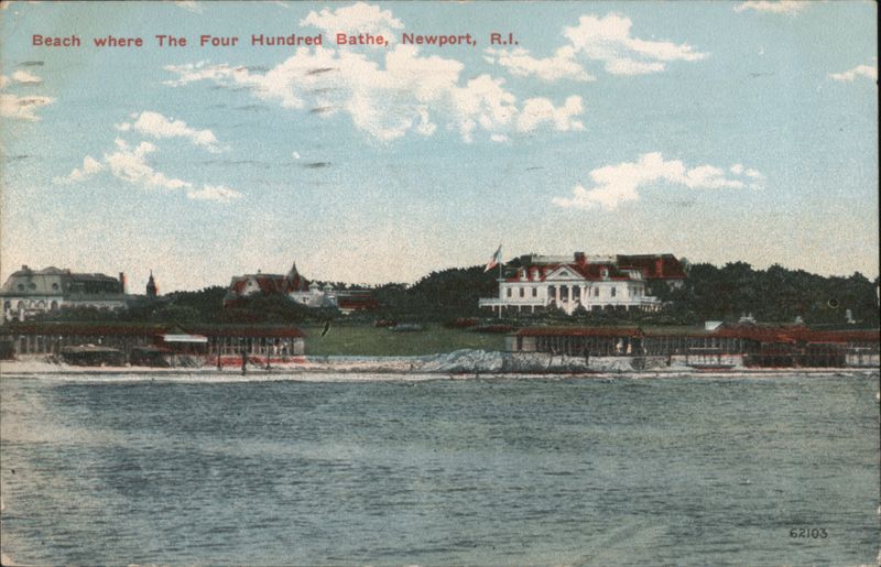 Beach where The Four Hundred Bathe, Newport, R.I. Rhode Island