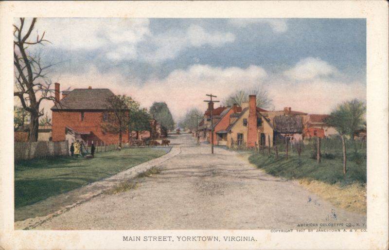 Main Street, Yorktown with Town Houses Virginia