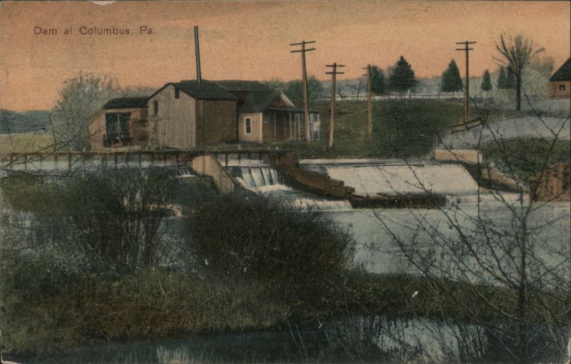 Dam at Columbus, PA Pennsylvania