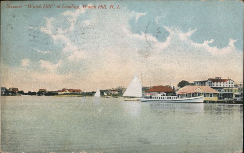 Steamer 'Watch Hill' at Landing Rhode Island