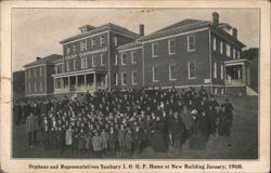 I. O. O. F. Home for Orphans, Sunbury, PA, 1908 Postcard