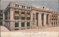 New C.P.R. Station, Winnipeg Postcard