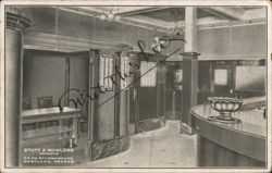 Interior of Stutt & Howland, Portland, OR Postcard
