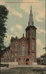 First Methodist Episcopal Church, White Hall, Illinois Postcard