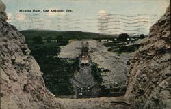 Medina Dam, San Antonio, TX Postcard