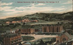 National Sanitarium Vale of Minnekahata, Hot Springs, SD Postcard