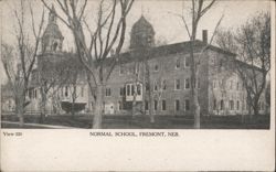 Normal School Building - Fremont, NE Postcard