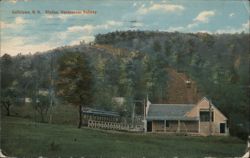 Goffstown, NH: Uncanoonuc Railway Station Postcard