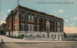 Garfield School, Fifth and Cedar Streets, Allentown Postcard