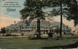 A Beautiful View of The Country Club, Lake Shore Blvd, Cleveland Postcard