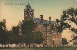 Lima College, Lima, Ohio Postcard