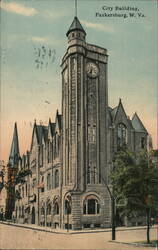 City Building, Parkersburg, WV Postcard