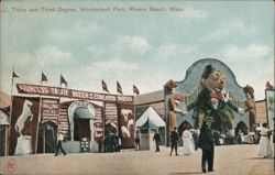 Trixie and Third Degree at Wonderland Park, Revere Beach Postcard