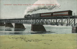 Cumberland Valley Bridge over Susquehanna River, Harrisburg, PA Postcard