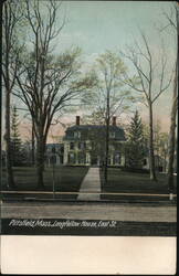 Longfellow House, East St., Pittsfield, MA Postcard