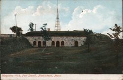 Magazine 1775, Fort Sewell, Marblehead Postcard