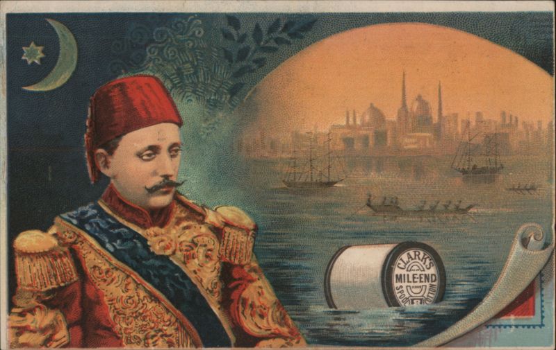 Ottoman Sultan and Istanbul View Trade Cards