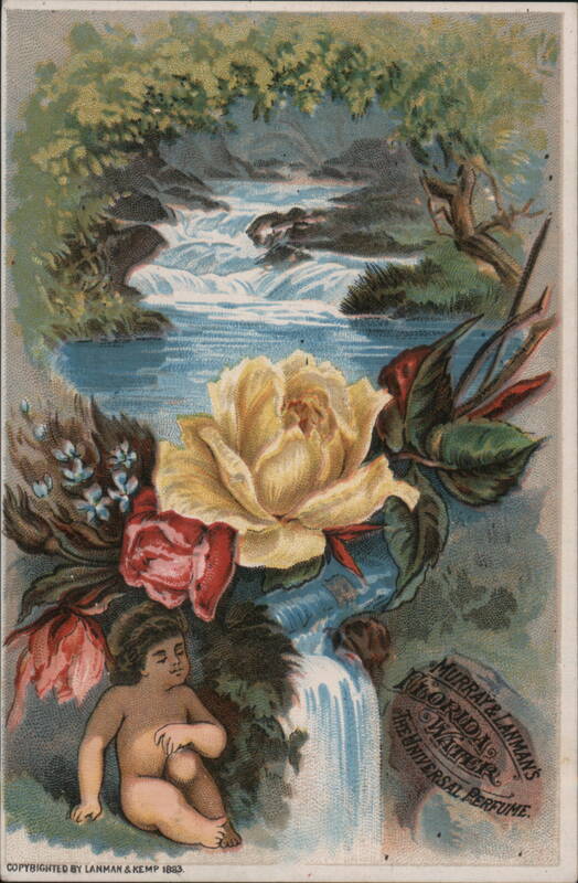 Cherub, Roses, and Waterfall for Murray & Lanman's Florida Water
