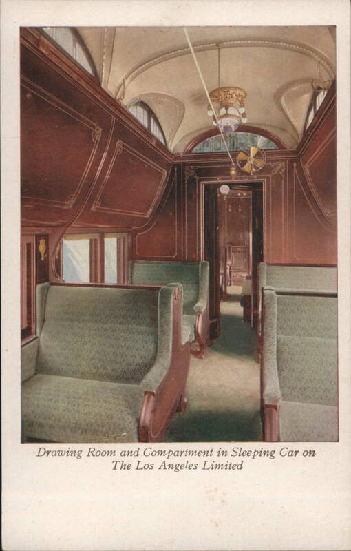 Drawing Room & Compartment in Sleeping Car on The Los Angeles Limited Train