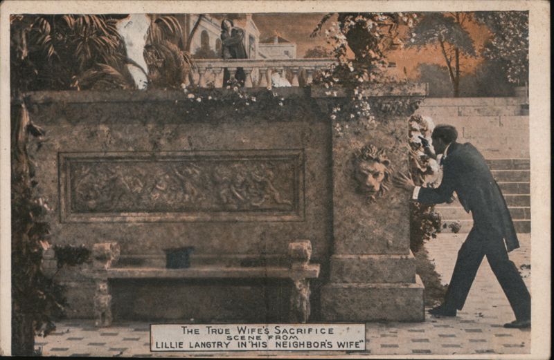 Lillie Langtry in 'His Neighbor's Wife' - The True Wife's Sacrifice Scene