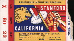 Stanford vs. California Football Game at California Memorial Stadium Ticket