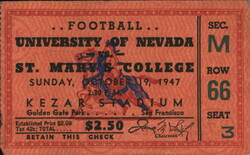Football: University of Nevada vs. St. Mary's College Ticket