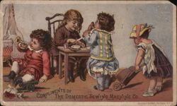 Children Playing, Domestic Sewing Machine Co. Advertising Trade Card