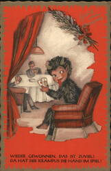 Krampus Playing Cards, 'Greetings from Krampus' Postcard
