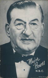Major Bowes Portrait for N.B.C. Radio and Television Arcade Card