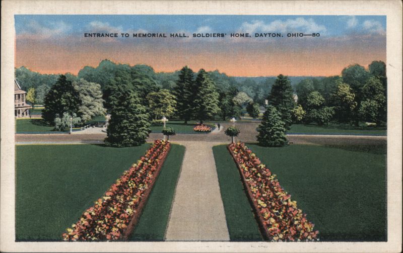 Entrance to Memorial Hall, Soldiers' Home, Dayton Ohio