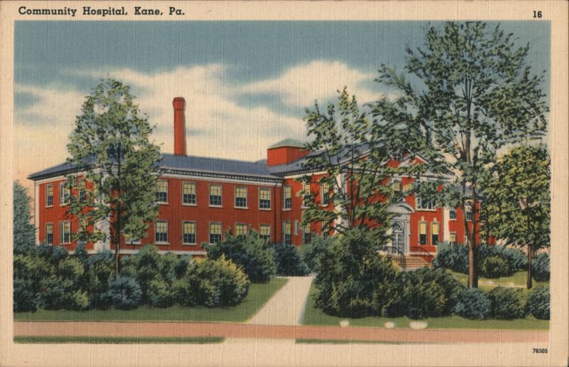 Community Hospital, Kane, Pennsylvania Geo. H. B. Cliff