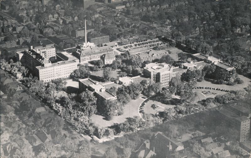 Henry Ford Hospital Aerial View, Detroit, Michigan