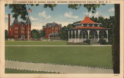 Parade Ground, Veterans Administration Facility Postcard