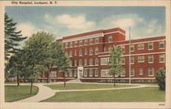 City Hospital, Lockport Postcard